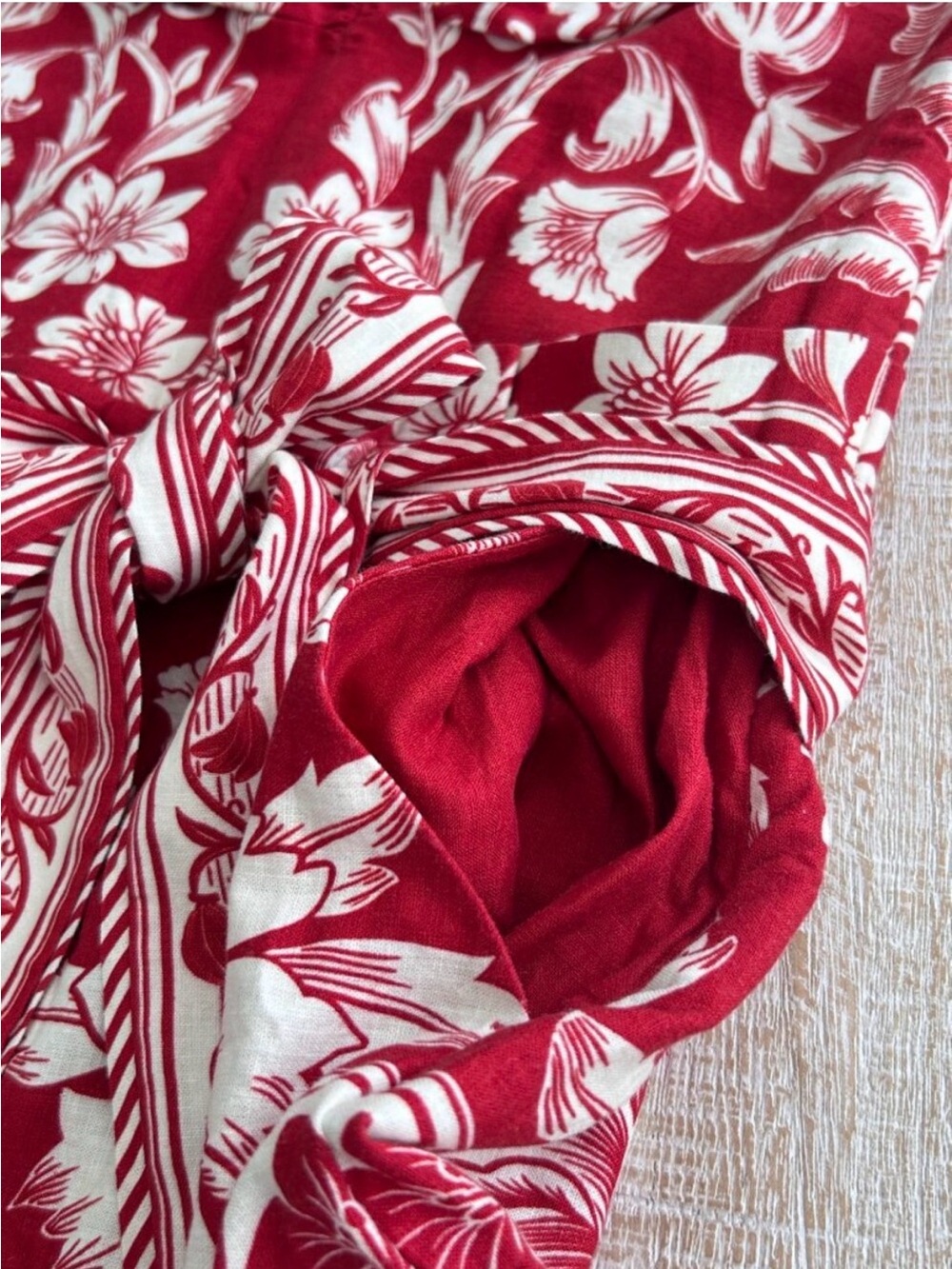 Farm Rio Guanacaste Red Gathering Romper ❤️ - Picture 6 of 8
